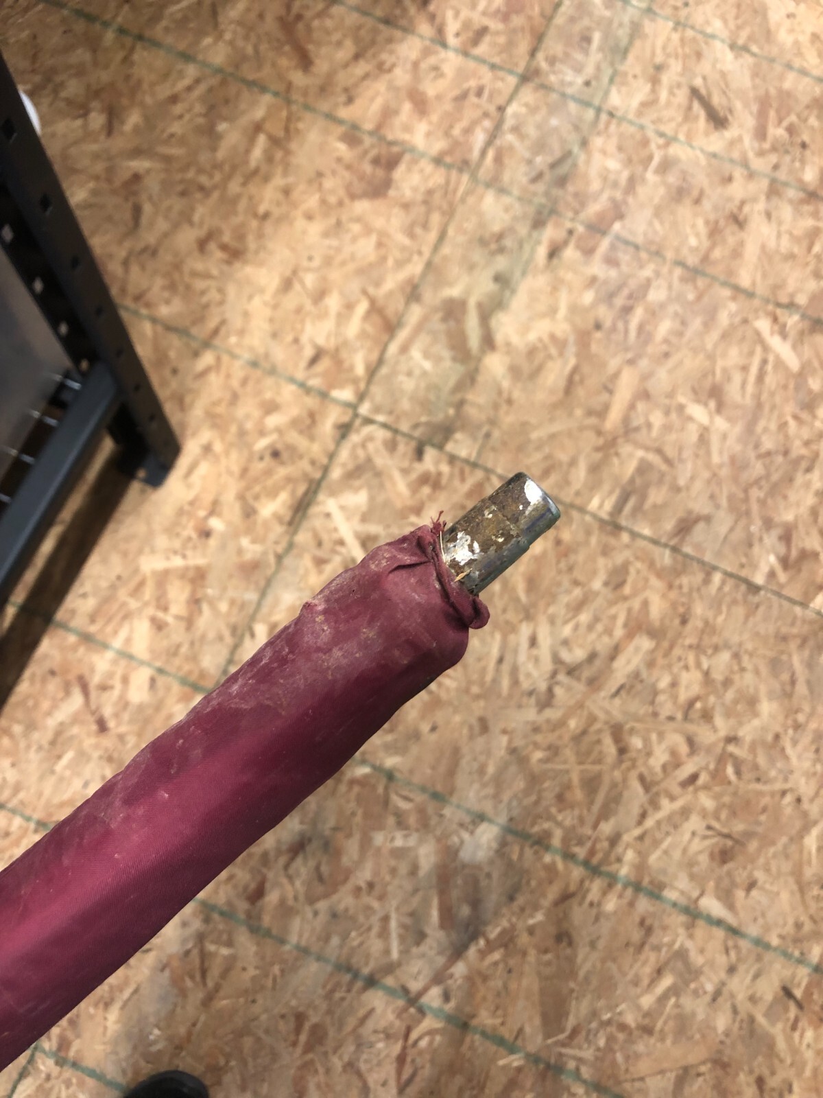 VINTAGE Burgundy DUNLOP Fiberglass Golf Umbrella