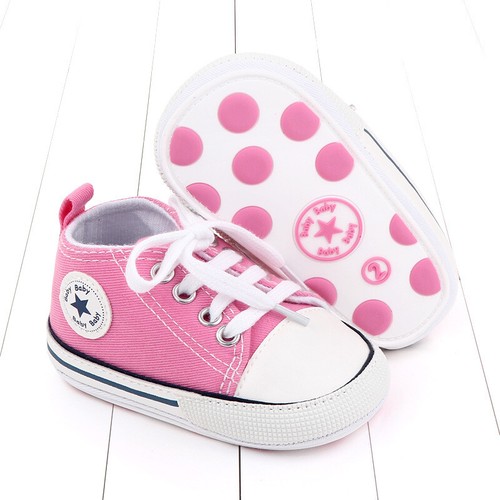 Jungen Baby Mädchen Crib Sneaker Schuhe Krabbelschuhe Turnschuhe Lauflernschuhe - Bild 46 von 58