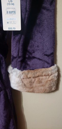 SECRET TREASURES WOMAN'S LARGE 12/14 Purple Superminky Wrap Sleep ROBE NWT - Picture 6 of 11
