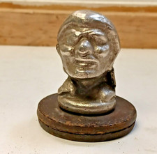 Vintage One Eyed Pirate Hood Ornament Radiator Cap Topper Sc Vintage One Eyed Pirate Hood Ornament Radiator Cap Topper Sc