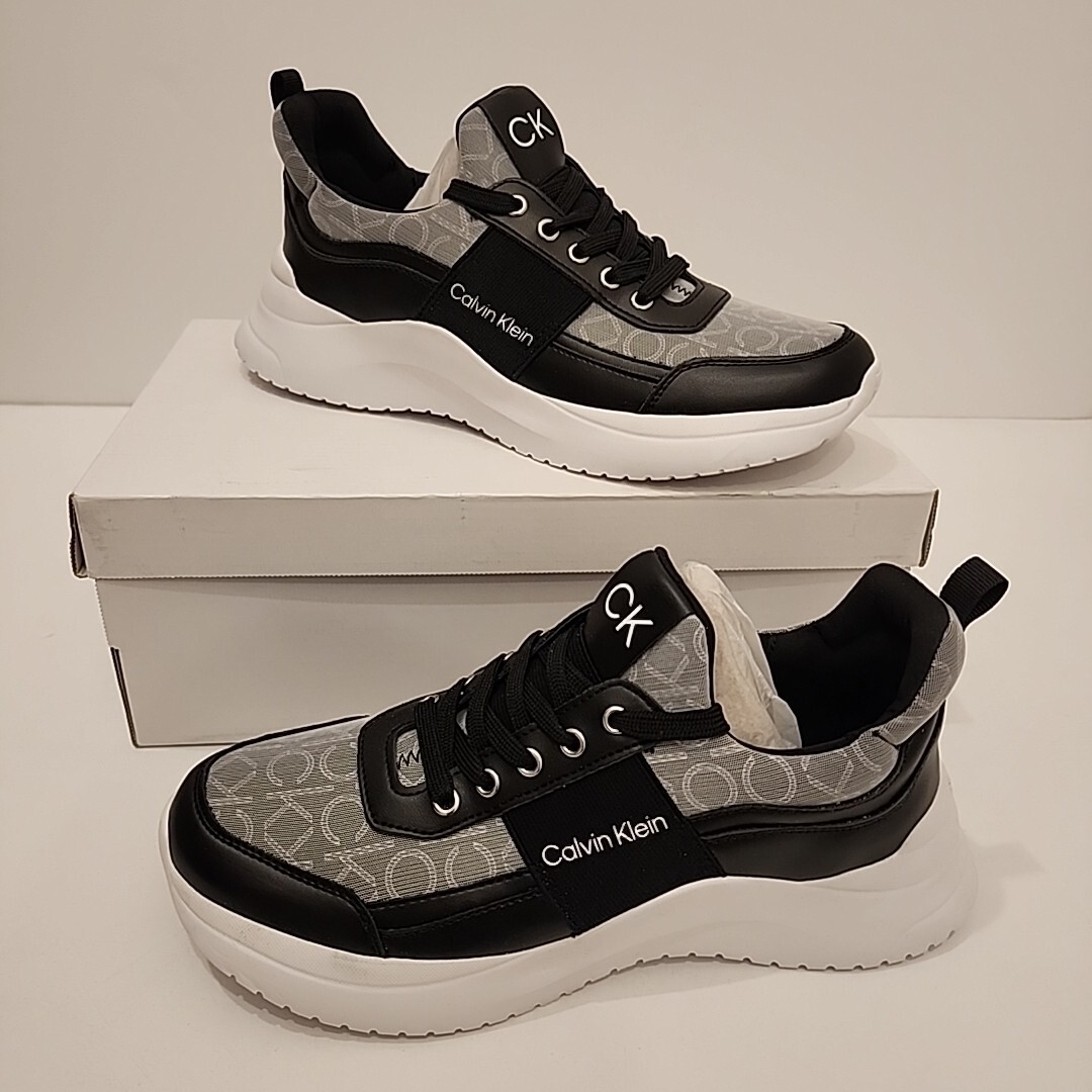 Womens Sneakers Calvin Klein Shoe Box Calvin Klein Black Designer