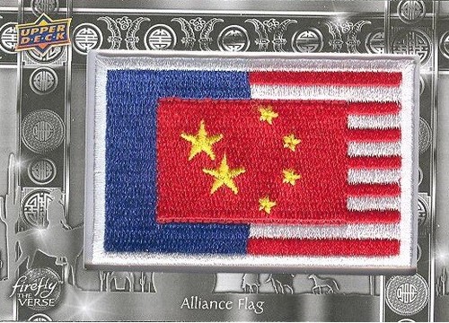 2015 Upper Deck Firefly The Verse F-17 Alliance Flag Patch Replica Card RARE!