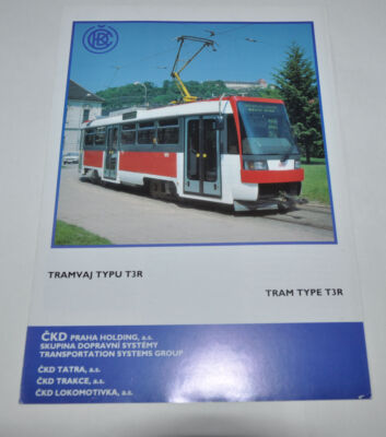 CKD Tatra T3R Trolley Car Streetcar Tram Brochure Prospekt CZ/ENG