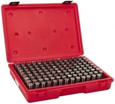 Value Collection 125 Piece, 0.626-0.75" Diameter Plug and Pin Gage Set Minus ...