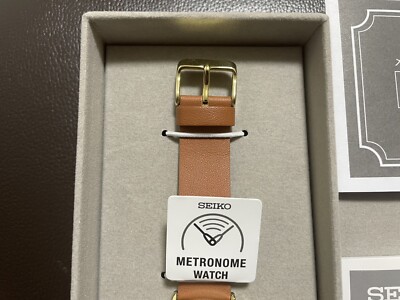 SEIKO Metronome Watch Standard Line Color Camel Gold SMW003A