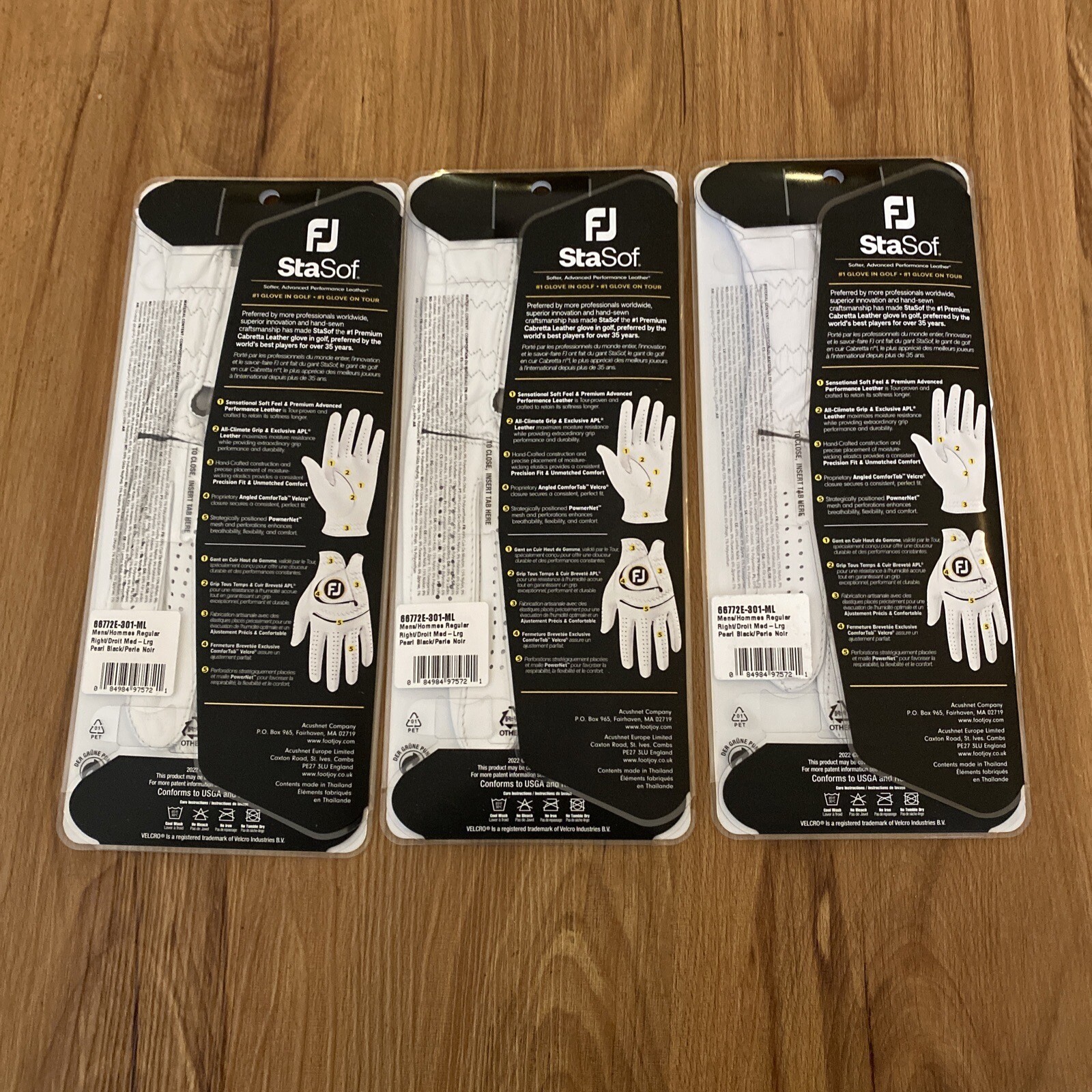 Fj StaSof Lot Of 3 Golf Gloves eBay