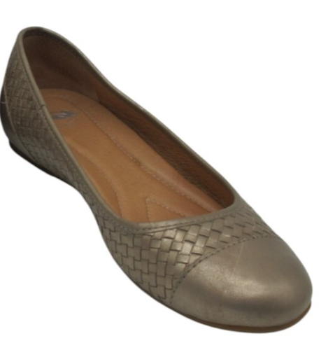 Nurture Ballet Flats Shoes 7 Gold Metallic Leather Charliee Flat Comfort Loafers - 第 7/7 張圖片