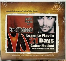 SEALED! Bret Michaels Learn to Play In 21 Days Guitar Method Data-DVD Win/Mac