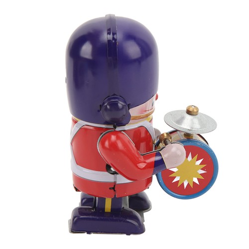 New Tinplate Walking Drummer Soldier Wind Up Toy Drumming Decorative Wind Up Toy - Picture 11 of 23
