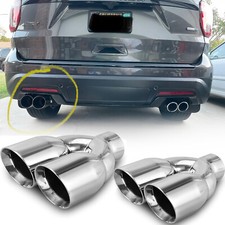 For Ford Explorer Dual Exhaust Tip 2.5" Inlet 3.5" Outlet 9.5" Length Stainless