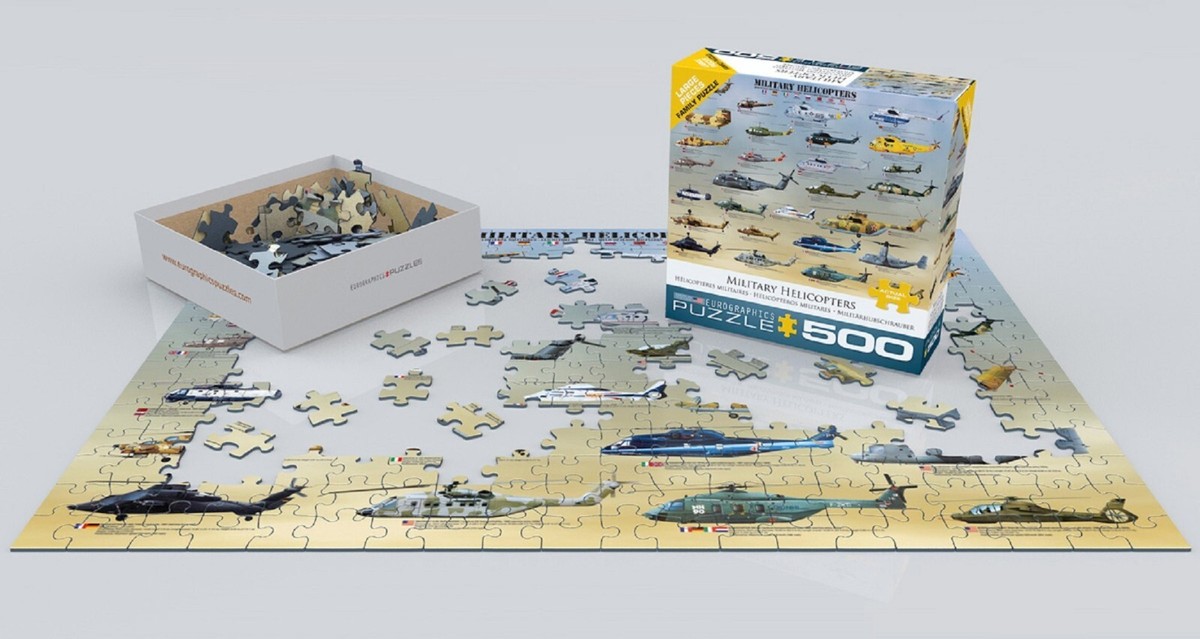攻殻機動隊 500PIECES JIGSAW PUZZLE EuroGraphics Military Helicopters Puzzle - 500 Pieces | eBay
