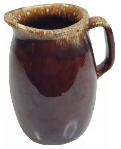 BROWN DRIP 32 oz. PITCHER JUG by HULL POTTERY OVEN-PROOF 6.75 inch Tall
