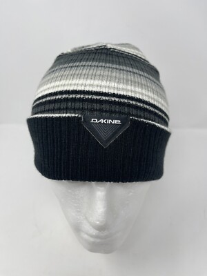帽子 [0] MENS DAKINE STRIPED BEANIE Men's Dakine Black Red Gray Stripe Beanie Skiing Outdoors | eBay