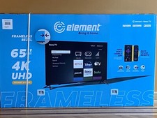 Local Pickup Brand New E4fab65r Sealed Element 65” 4k Uhd Hdr10 Roku Smart Tv