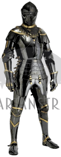 Medieval Armor Crusader Knight Wearable Suit Combat Body Armor Elegant Costumes - Picture 1 of 3