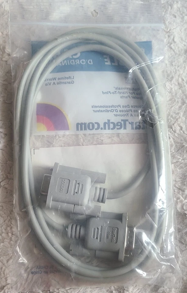 Serial Cable 9-PIN - Straight Thru (extension) - M/F 6ft - Image 3 of 4