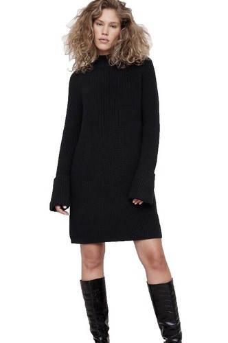 Banana Republic Little Black Wool Dress Size 0