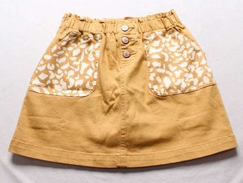 Finding Foxtale Girl's Pocket Detail Safari Skort AW5 Taffy Tan Size 8 NWT