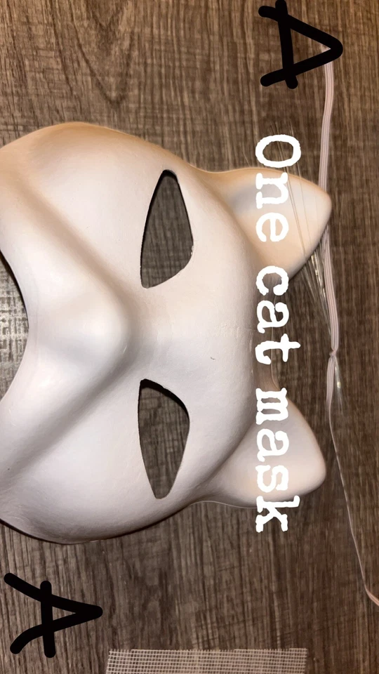Therian Cat Mask, Make Your Own, Furry Mask, Plain Mask, Materials For Mask - Image 4 of 4