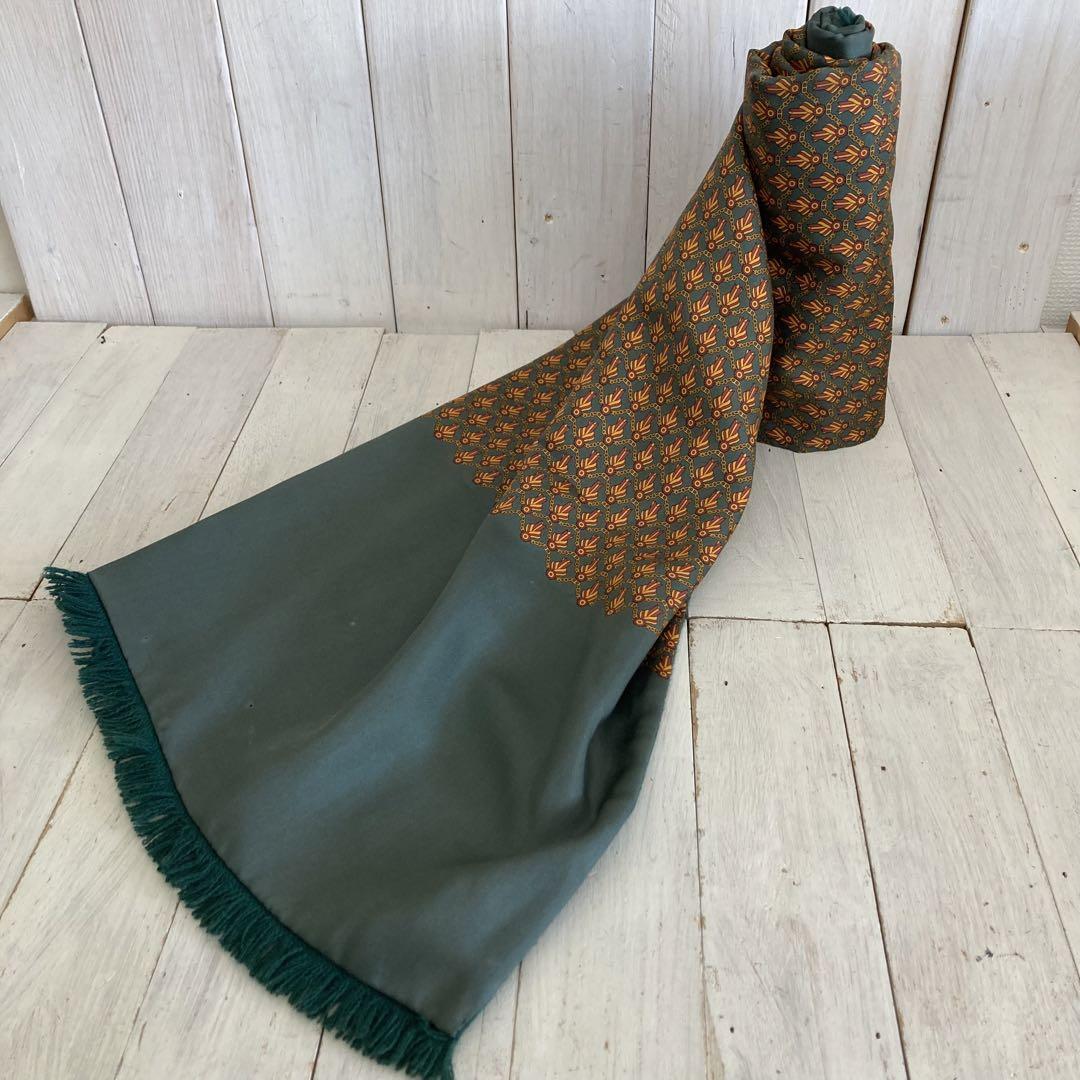 Vintage Hermes Margiela Muffler Green 135cm x 44cm Used Vintage Hermes Margiela Muffler Green 135cm x 44cm Used