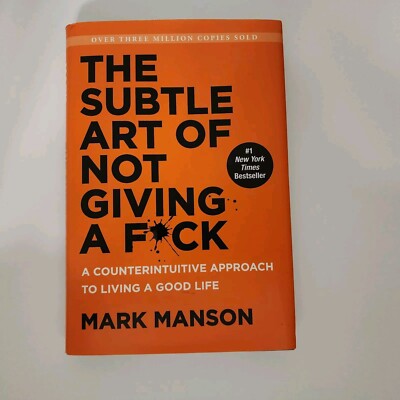 1st Edition The Subtle Art of Not Giving a Fck By Mark Manson HC Self Help Book