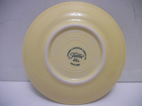 Vtg Homer Laughlin Fiesta Ware Yellow CUP & SAUCER Lead Free - Picture 8 of 9