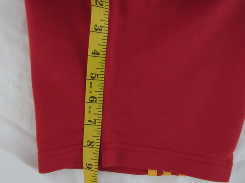 Adidas Originals Trefoil Essentials Shorts Youth Boys size L 13-14 Red/Yellow - Picture 8 of 9