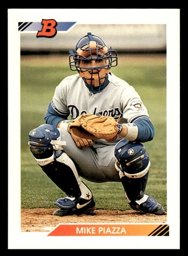 1992 BOWMAN MIKE PIAZZA ROOKIE LOS ANGELES DODGERS #461 NM-MT OR BETTER X7974