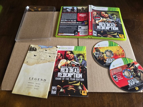 Red Dead Redemption édition jeu de l'année (Microsoft Xbox 360) complet avec carte