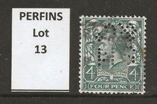 GB PERFIN - Lot 13 - KGV 4d grey-green "S M & Co" - good condition