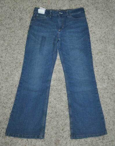 Girls Jeans Flare Leg Lee Blue Adjustable Waist Denim Plus-sz 14 - Picture 2 of 4