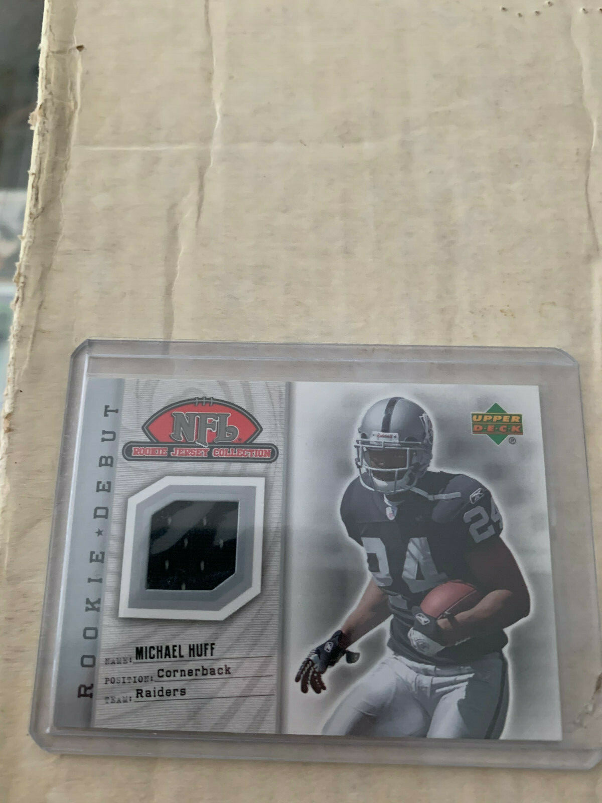 Michael Huff 2006 Rookie Debut Rookie Jersey Card #79TE