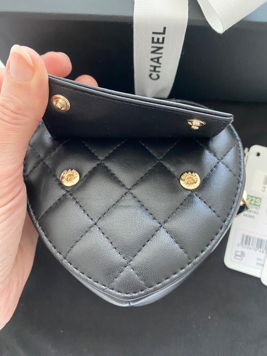 Chanel Mini Heart Belt Bag NO Chain Runway 22S New | eBay