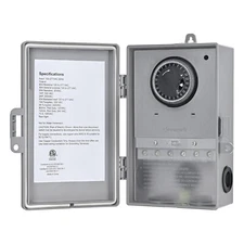 Pool Pump Timer, Outdoor Digital Timer Box 2HP 40A 120-277 VAC, 7-Day