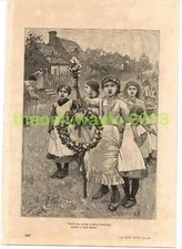 MAYDAY SONG, BOOK ILLUSTRATION (PRINT), c1886