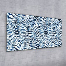 Acrylglasbild Wandbild Plexiglas 100x50 Tropische Blätter Abnehmbare Aquarell