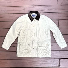 Daniel Cremieux Chore Field Jacket Coat Men’s Large Quilted Tan Khaki Beige