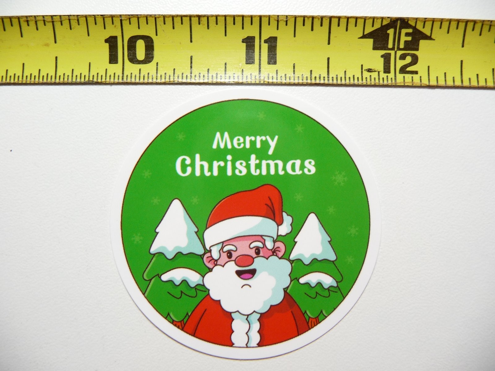 Festive Santa Christmas Sticker Decal for Winter Holidays