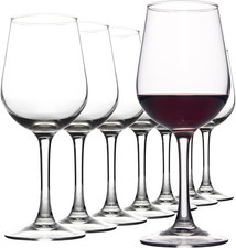 Fully Tempered Wine Glasses, Shock Resistant Wine Glass Set for Red or White Win