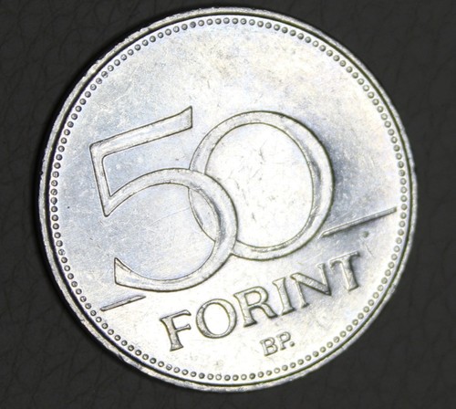 * 1995 HUNGARY 50 FLORINT NICE CIRCULATED FALCON WITH WEAR #LOR76 - Picture 6 of 6