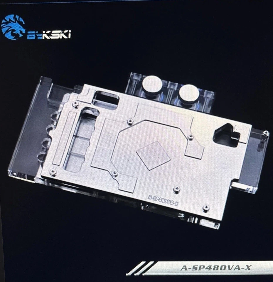 Tarjeta gráfica Bykski Water Block Sapphire RX 580 Pulse 480/470, A-SP480VA-X Foto 4 de 4