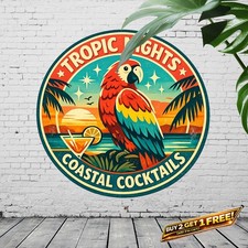 Outdoor Swimming Pool Safety Wall Art 8x8 Round Metal Tin Sign