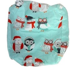 Reusable Baby Cloth Diaper Cover With Holiday Owl Print  Adjustable Snap Button