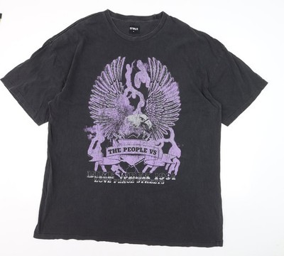 Schwarzes T-Shirt Herren UK Größe M The People Vs