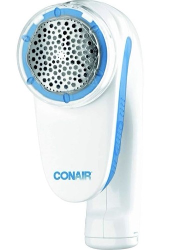 Conair Battery Operated Fabric Defuzzer/Shaver, White, Regular, Fuzz Collector - Picture 3 of 3