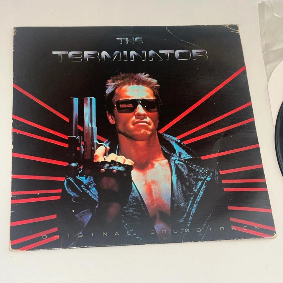 The Terminator Movie Score Soundtrack Orig LP Vinyl PLAY TESTED! Cameron Fiedel - Image 2 of 4