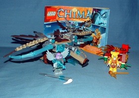 LEGENDS OF CHIMA, VARDY'S ICE VULTURE GLIDER SET 70141 - LEGO - 2014 - USED