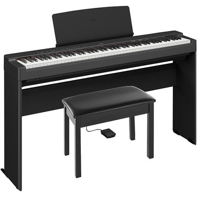 Yamaha P225BLB Deluxe Digital Piano Bundle  Black