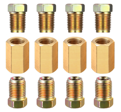 #ad 3 16quot; Brake Line Fitting amp; Union Kit – 12pc 3 8 24 Brass for Hydraulic Lines $11.25