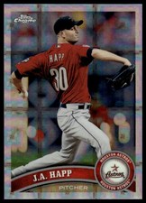 2011 Topps Chrome #168 J.A. Happ X-Fractors Houston Astros NM+